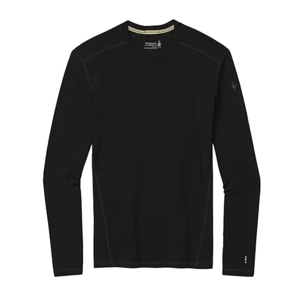 Smartwool Men's Classic Thermal Merino Wool Base Layer Crew, Black, Medium