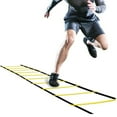 thumbnail image 2 of Athletic Works Agility Ladder, Footwork Speed Training, 12 Rungs, Yellow Black, 1 lb, New, 2 of 7