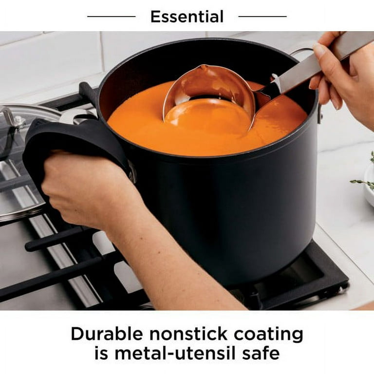 Ninja Foodi NeverStick Premium Hard-Anodized 6.5-Quart Stock Pot with Glass Lid