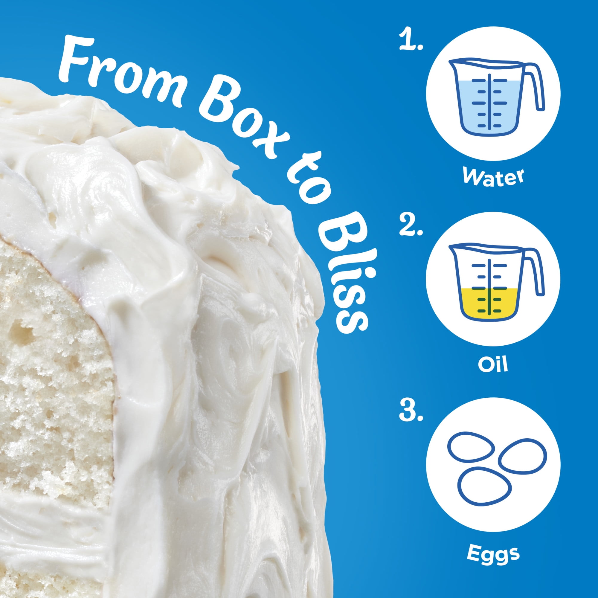 Pillsbury Moist Supreme White Cake Mix, 15.25 oz Box