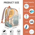 thumbnail image 5 of Unisex Print Bohemian Backpack, Boho Zipper Bag with Front Pocket, Lightweight Rucksack for School University Work Commute, Great Gift Idea, 5 of 5