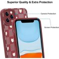 thumbnail image 3 of Case for iPhone 11 Pro, Cute Pattern Soft TPU Case for Girls Women, Camera Hole Protective Case for iPhone 11 Pro (5.8 inch), Little Red Heart, 3 of 13