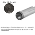 thumbnail image 3 of Unique Bargains 9mm 600 Grits Diamond Mounted Point Spherical Concave Head Bead Grinding Bit, 3 of 5