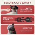 thumbnail image 4 of Funda tipo collar para gatos impermeable con soporte para airtag reflectante, 4 of 8