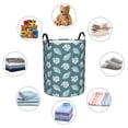 thumbnail image 5 of Large Laundry Basket with Handles - Green White Conch Kids Baby Dirty Clothes Laundry Hamper for Bedroom Aesthetic, 5 of 5