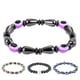 thumbnail image 1 of Pulsera Simple de moda, conjunto de joyería de pulsera de cálculo biliar negro de 4 piezas para mujer, 1 of 5
