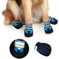 thumbnail image 2 of Botas Protectoras para perros BRI 4 piezas Transpirables Antideslizantes M Azul lago, 2 of 5
