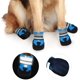 thumbnail image 2 of Botas para perros, botas protectoras para perros, 4 piezas, zapatos transpirables para perros, zapatillas antideslizantes (M, azul lago), 2 of 5
