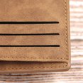 thumbnail image 3 of Bolsa Hombres Carteras delgadas Letras Mini Monedero Bifold Cremallera Titular de la tarjeta (Café) Ehuebsd Para Estrenar, 3 of 9