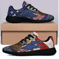 thumbnail image 3 of Patriot Eagle Independence Day God Bless America Shoes Sneakers Black Size 13, 3 of 7