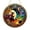 Multicolor, variant on ZLBDYG 2D Flat Witch Hanging Decor – Whimsical Halloween Stain Art Circular Wall Hanging for Indoor/Outdoor Gothic, Boho, or Spooky Holiday Home & Party Decoration