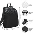 thumbnail image 3 of Hirioo Silver Glitter1 for Lightweight Backpack, Durable and Comfortable, Ideal for Travel, School, Hiking, and Everyday Use, 3 of 9
