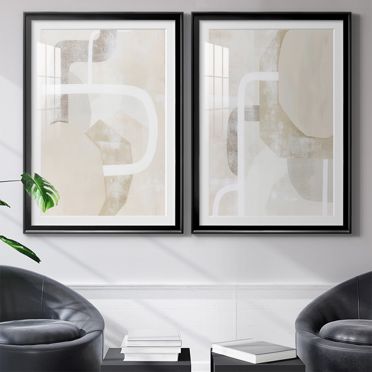 Wexford Home Quiet Affection I Premium Framed Print, 26.5" x 36.5" - Ready to Hang, Black (Set of 2)