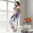 thumbnail image 3 of Fotbe Lavender Blooms Window Women's Pajama Pants,Sleepwear Pants,Pj Bottoms Drawstring And Pockets-Small, 3 of 7