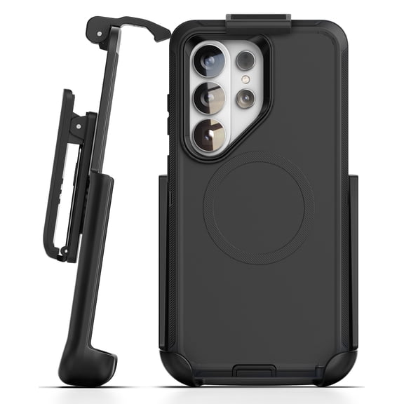 Encased for Samsung Galaxy S26 Ultra Phone Case with Belt Clip Holster and Screen Protector, Magnetic Heavy Duty Military Grade Protection, Black