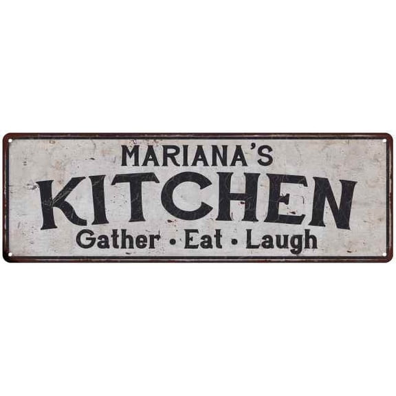 MARIANA's Kitchen Gift Rustic Chic Decor Gift 6x18 Sign 206180051733
