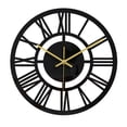 thumbnail image 1 of Wall Clock Silent Non Ticking Clock Acrylic Wall Round Black Clock Home Clock Decor, 1 of 8