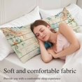 thumbnail image 5 of Beige Beach Coastal Body Pillow Covers 20"x60", Summer Nautical Coral Shell Botanical Vintage Soft Brushed Microfiber Breathable Throw Pillow Covers, Pillowcase with Zipper for Couch Sofa Bedroom, 5 of 9