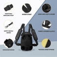 thumbnail image 5 of Mochila transportadora para perros, ajustable, frontal, con patas hacia afuera, fácil de ajustar, ideal para senderismo, camping, perros pequeños, medianos y gatos., 5 of 5