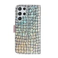 thumbnail image 3 of SaniMore for Samsung Galaxy S23 Ultra Wallet Case with Card Slot, Bling Sparkle Glitter Magnetic Clasp Purse Soft TPU + PU Leather Cover with Practical Bracket Shockproof Protection Shell, Silver, 3 of 8
