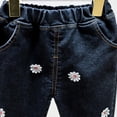 thumbnail image 6 of URMAGIC Baby Toddler Girl Daisy Stretch Denim Leggings Jeans 0-3 Years, 6 of 8