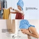 thumbnail image 5 of onlyliua Promoción de Temporada Toalla de Microfibra para El Cabello, Toalla para Secar El Cabello, con Correa Elástica, Turbantes de Secado Rápido para Cabello Mojado, Cabello Largo, Grueso y Rizado, 5 of 7