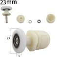 thumbnail image 1 of Ensemble de 4 Rouleaux de Porte de Douche Simples Roues de Poulies Roues de Porte en Verre 23Mm, 1 of 4