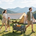 thumbnail image 2 of Outsunny Collapsible Folding Wagon Cart, Utility Garden Cart, Grey, 2 of 10