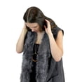 thumbnail image 5 of Luxurious Faux Fur Trimmed Long Vest, 5 of 5