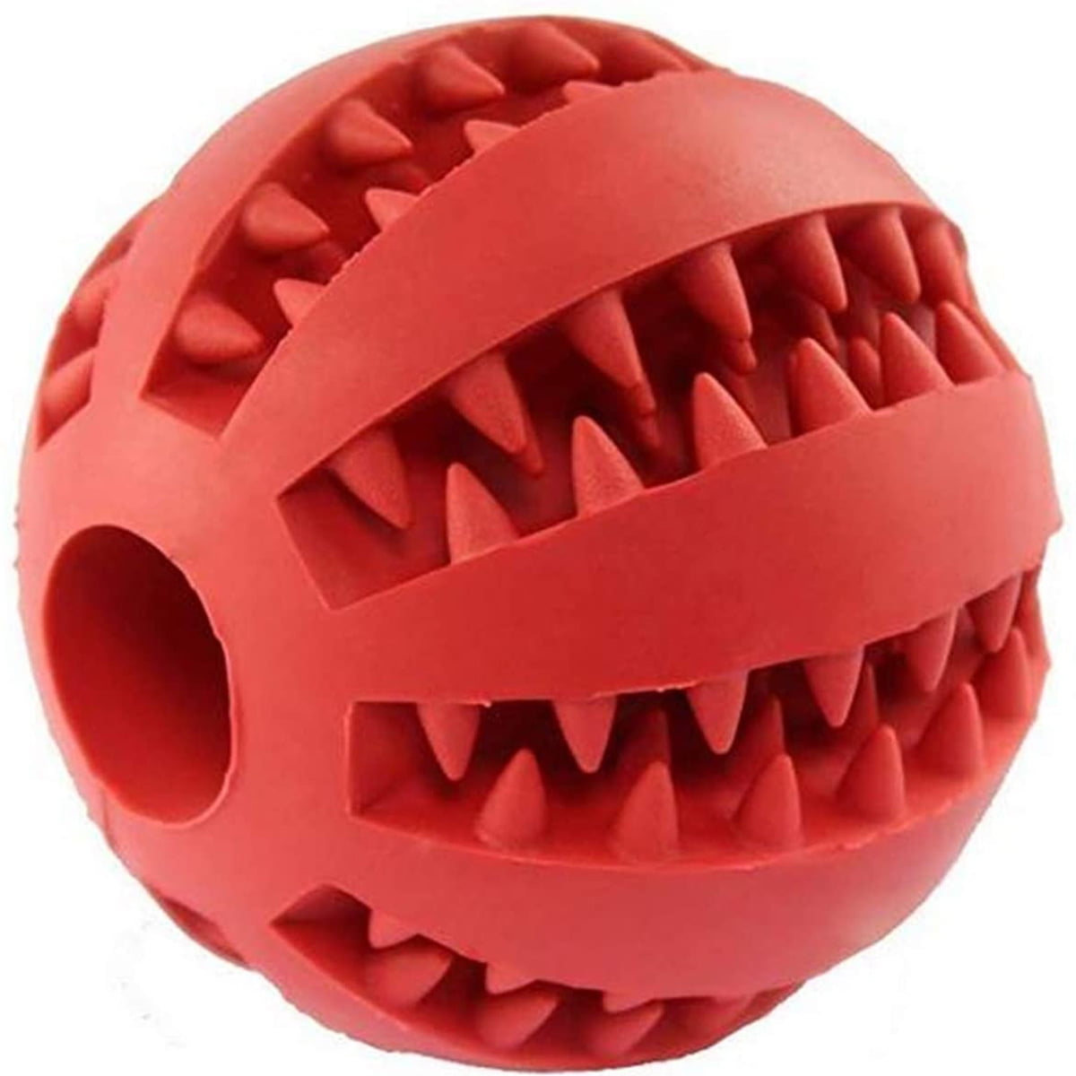 Kuriozud Pet Rubber Ball Chew Treat NonToxic Pet Dog Cat Toy
