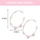 thumbnail image 2 of Pendientes de perlas Laklulu Pendientes de perlas para mujeres y niñas con baja alergia Pendientes colgantes Regalos de joyería, 2 of 5