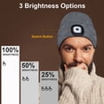 thumbnail image 3 of Chapeau de Phare Rechargeable USB, Cadeaux d'Hiver Chauds pour les Hommes et les Femmes Marchant, Randonnée, Camping, 3 of 6