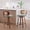 Light Green-Linen, variant on Set of 2 Swivel Upholstered Bar Stools, 26in Counter Height Rattan Backrest Accent Pub Chairs Counter Stools