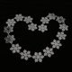 thumbnail image 4 of Decoración de cuerda de nieve, 1m de longitud, copo de nieve plano de plástico, decoración navideña, adorno de copo de nieve plano, funcionamiento suave, 4 of 9