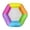 Rose Red 112*98cm, variant on Rainbow Hexagon Inflatable Pool Float With Mesh Seat Summer Swimming Pool Floaties Leakproof Large Hexagonal Colored Float For Summer Beach Lake Backyard Parties (Rose Red 112*98cm)