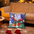 thumbnail image 6 of SLYNSHome Christmas Throw Pillow Cover with LED Lights,Light-up Winter Pillow Cases 18x18 inch Pillowcase Holiday Cushion Case for Couch Bed Sofa Decor, 6 of 7