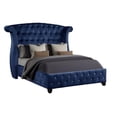 thumbnail image 6 of Galaxy Home Furnishings Sophia Queen 5 Pc Upholstery Bedroom Set Made With Wood in Blue, 6 of 16