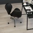 thumbnail image 4 of Merrick Lane Indoor Faux Leather Mid-Back Swivel Office Desk Chair With Tilt-Lock and Tilt Tension Controls, Black, 4 of 11