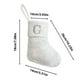 thumbnail image 3 of Media Navideña Personalizada con Letras Bordadas: Calcetín de Chimenea de Seda Blanca Brillante de 23 Cm para Decoración Navideña y Regalos., 3 of 6