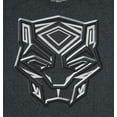 thumbnail image 3 of Black Panther Men's Silver Metallic Ink Tribal Logo Adult Superhero T-Shirt, 3 of 6