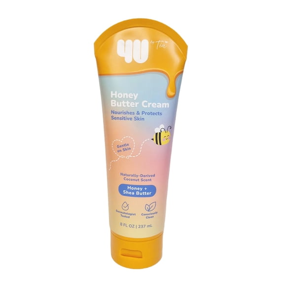 4U by Tia Kids Honey Butter Body Cream with Honey & Shea Butter, 8 fl oz