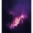 thumbnail image 3 of Ambesonne Space Duvet Cover Set, Stars Dark Night Sky, 2-Calking, Purple, 3 of 7