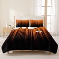 thumbnail image 3 of King Quilt Set 96''x106'', Burnt Orange Black Ombre Lightweight Bedspread Coverlet Set with 2 Pillow Shams, Modern Abstract Striped Gradient Breathable All Season Quilt Bedding for Bedroom/Guest Room, 3 of 9