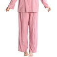 thumbnail image 1 of YFELWZ Pantalons Grande Taille pour Femmes avec Attaches à Coller, Vêtements de Récupération Chimio Rose TG, 1 of 4