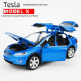 thumbnail image 2 of Baosilun 1:32 Tesla Model XS modelo de coche de aleación modelo simulación de coche de juguete de tracción trasera Proceso fino, 2 of 6