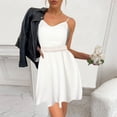thumbnail image 4 of IROINNID A-Line Dress For Women Fashion Gorgeous Elegant Party Sling Lace Fashion Dress V-Neck Short Dress, 4 of 7