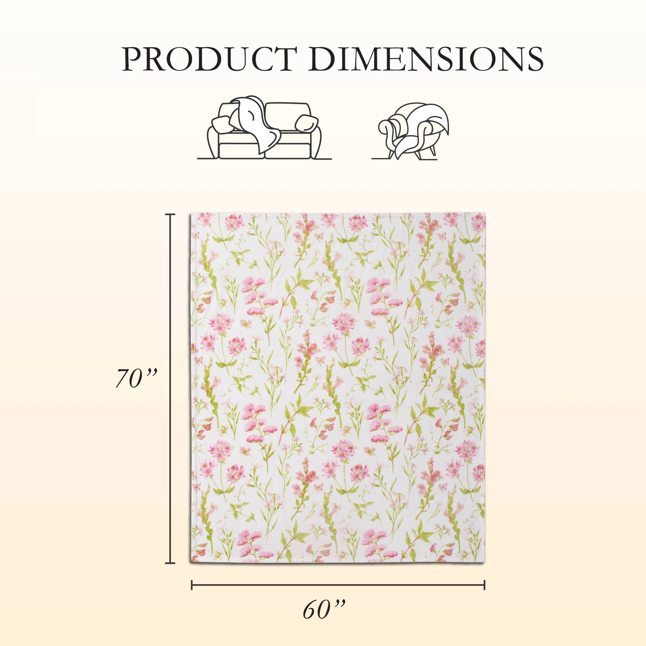 Creative Home Ideas 60" x 70" Ultra Soft Plush Throw for Adults