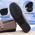 thumbnail image 5 of CHICVOMEY Women's Slip-On Walking Shoes Breathable Flyknit Flat Shoes for Women Lightweight Comfortable Loafers with Non-Slip Sole Wide Toe & Adjustable Strap Perfect for Work Travel Casual Wear, 5 of 7