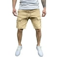 thumbnail image 4 of Aayomet Mens Shorts Trousers Shorts Solid Pant Male Pant Shorts Slim Pocket Casual Summer Name Brand Shorts for Men Khaki,M, 4 of 5