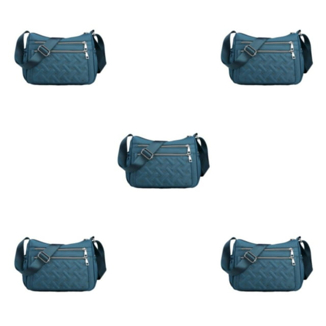 Guardoinrt Multipurpose Premium Crossbody Bag With Large Capacity Polyester Messenger Bag Multiple Occations Gift Premiun blue 5Set